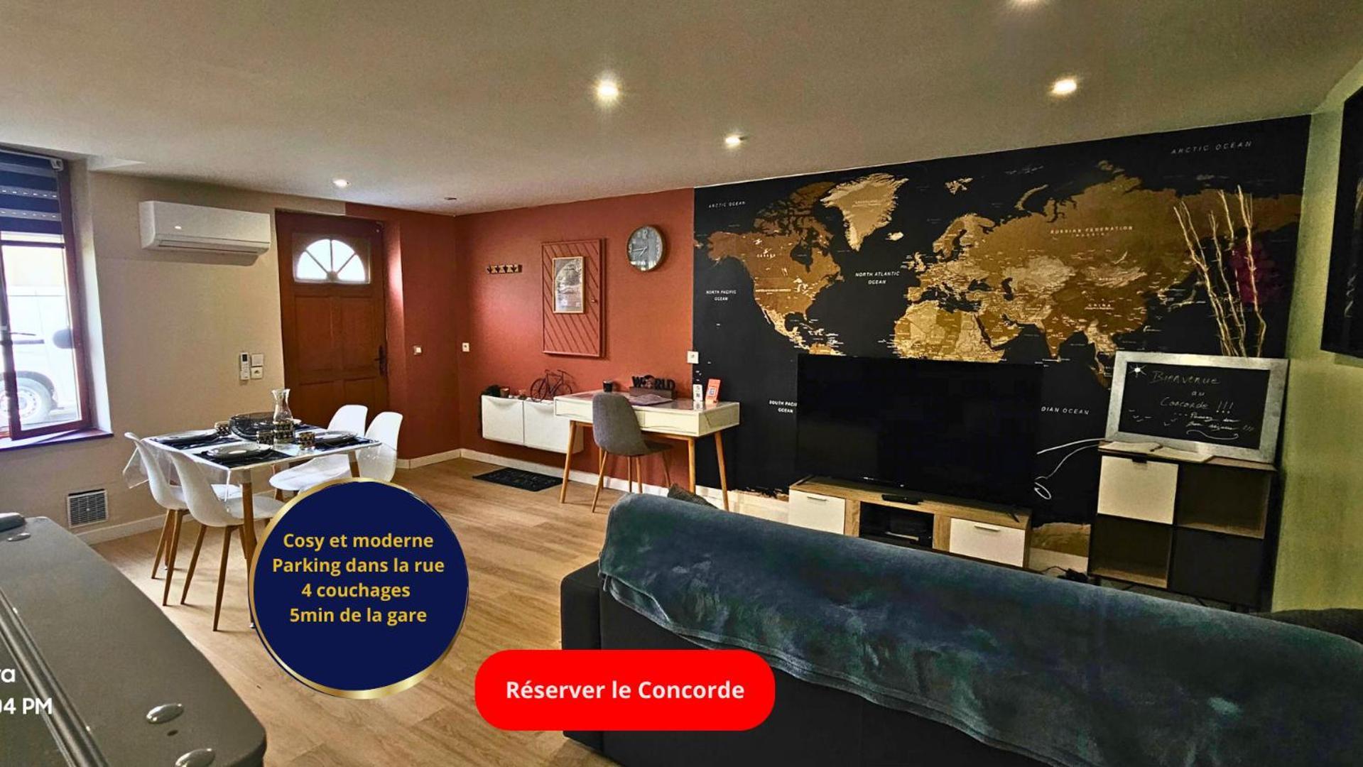 Le Concorde-Wifi-Clim-Parking-3Etoiles-Ockeys Apartamento Bram Exterior foto