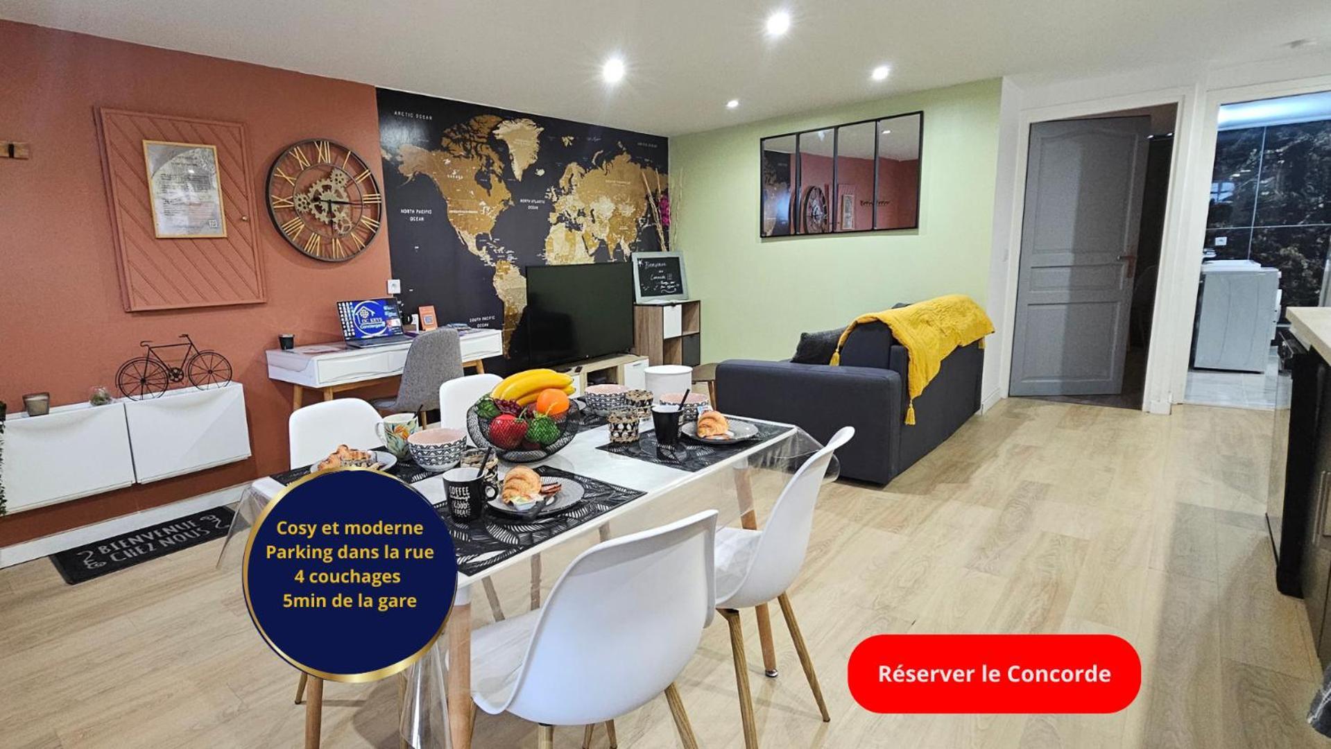 Le Concorde-Wifi-Clim-Parking-3Etoiles-Ockeys Apartamento Bram Exterior foto